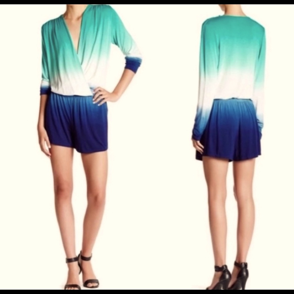 Young Fabulous & Broke Ombré Tie Dye Romper SM